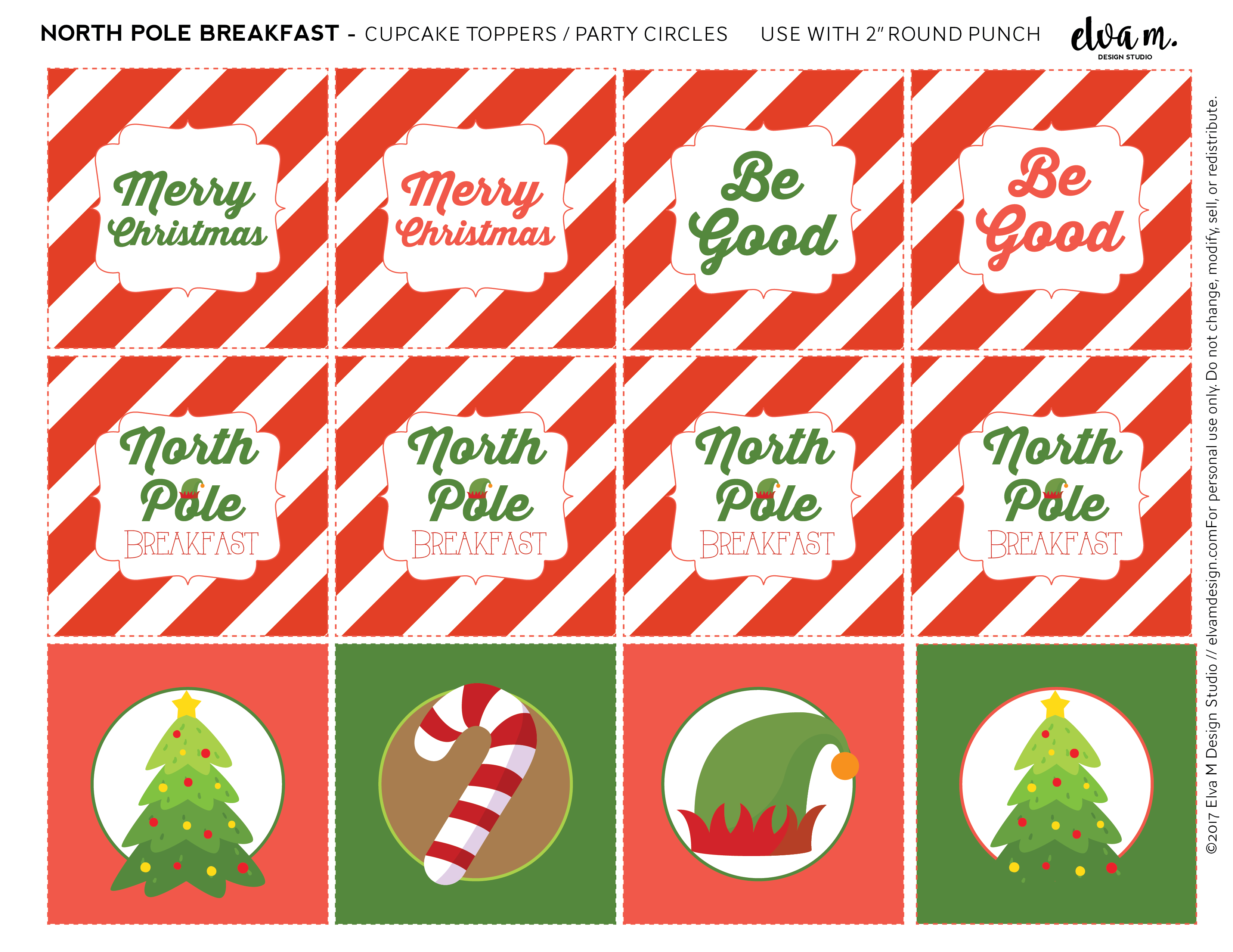Download These Free Elf on the Shelf North Pole Breakfast Printables