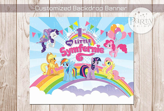 My Little Pony Backdrop | CatchMyParty.com