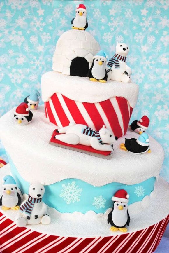 Winter Birthday Cake | CatchMyParty.com