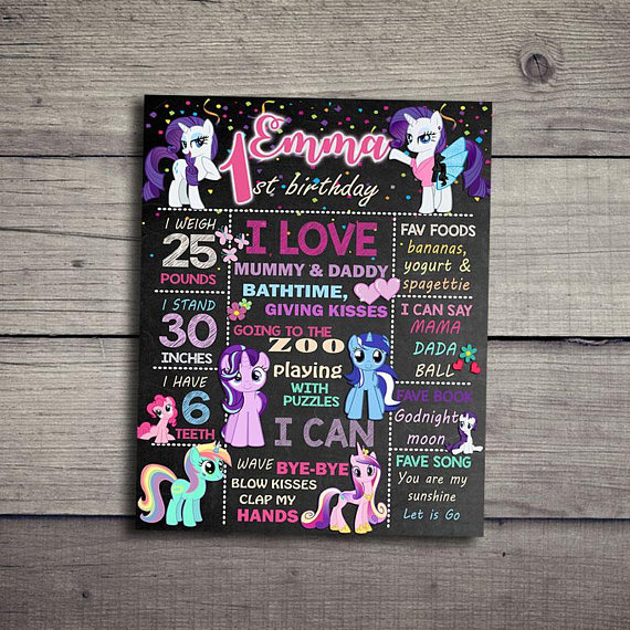 My Little Pony Birthday Poster | CatchMyParty.com