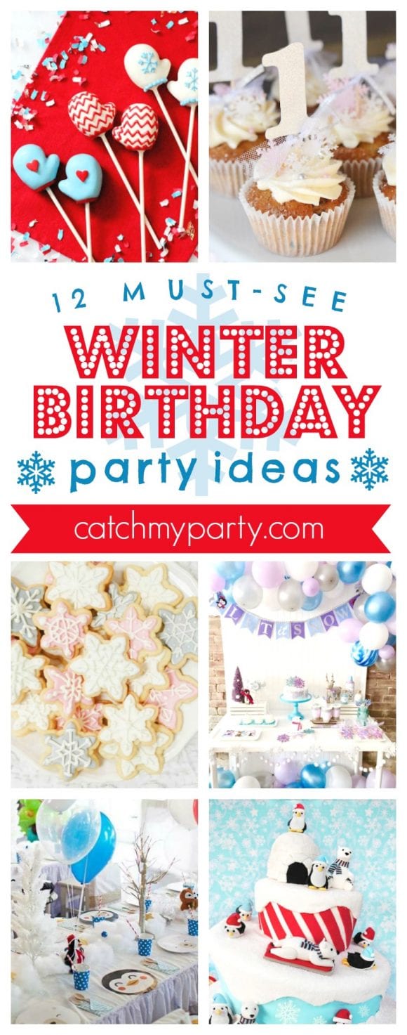 12 Must-See Winter Birthday Party Ideas I CatchMyParty.com