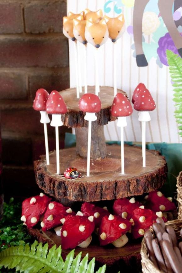 Woodland Cake Pops | CatchMyParty.com
