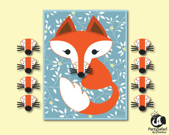 Woodland Fox 'Pin The Nose' | CatchMyParty.com