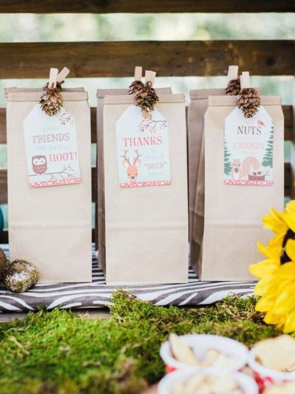Woodland Party Favors | CatchMyParty.com