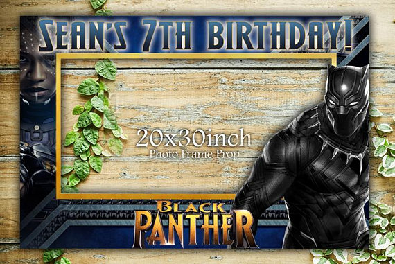 Black Panther photo booth props | CatchMyParty.com