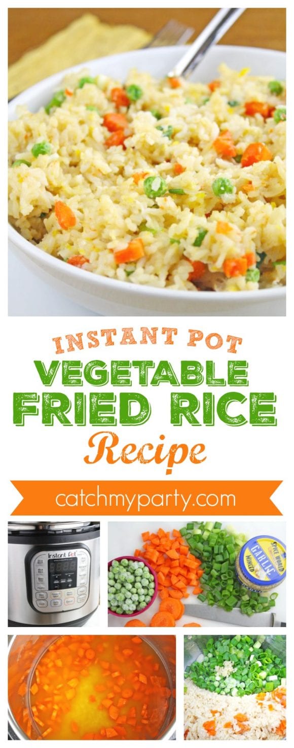 Instant Pot Vegetable Fried Rice Recipe | CatchMyParty.com
