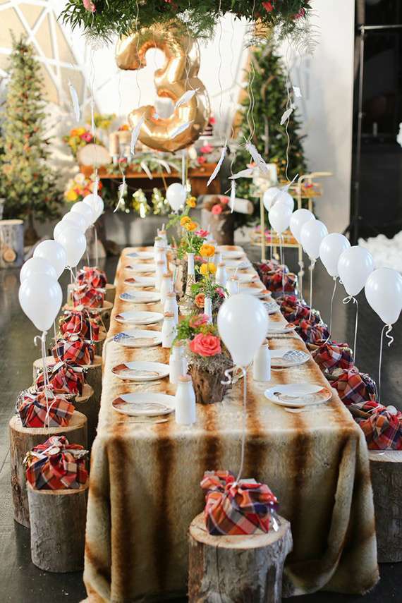 Woodland Table Settings| CatchMyParty.com