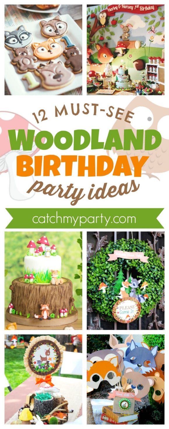12 Must-See Woodland Birthday Party Ideas | CatchMyParty.com