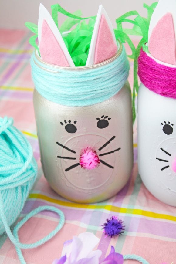 Cut two bunny ears using craft foam | CatchMyParty.com