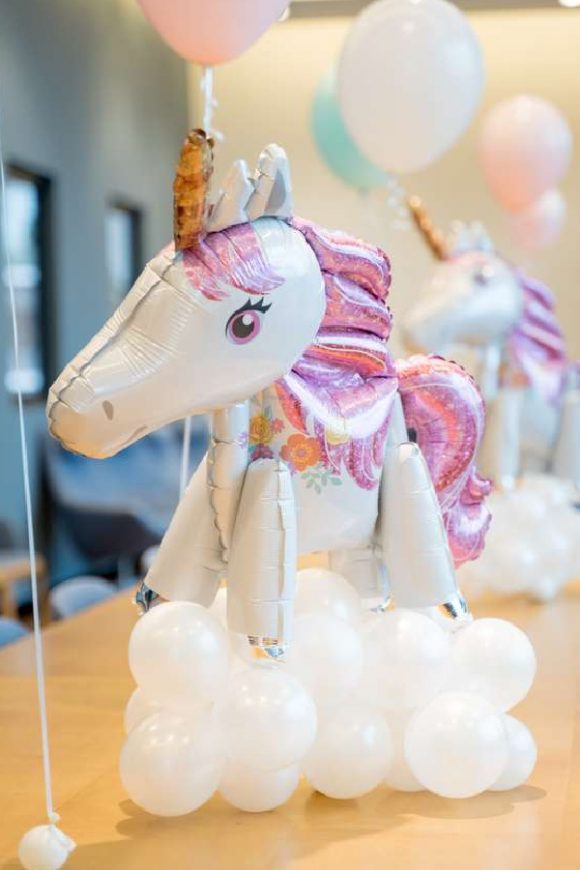 Unicorn Balloon Centerpiece