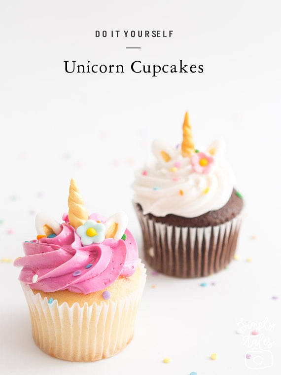 Unicorn Cupcake Toppers | CatchMyParty.com