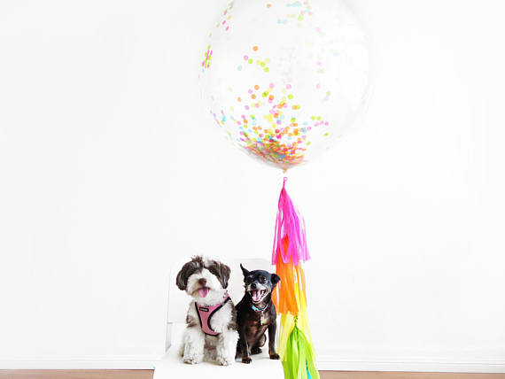 Round Confetti Balloons | CatchMyParty.com