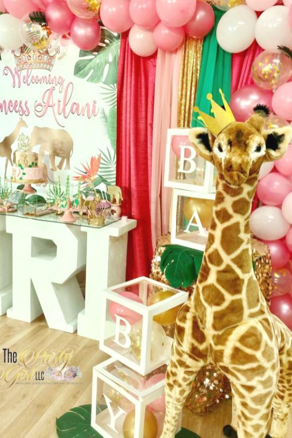 Safari themed Baby Shower | CatchMyParty.com Safari themed Baby Shower
