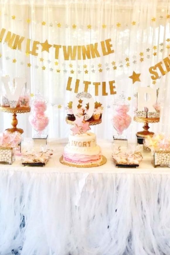 Star themed Baby Shower | CatchMyParty.com Star themed Baby Shower
