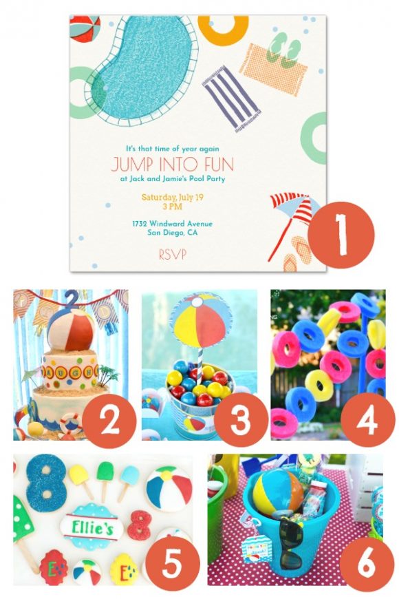 Summer Birthday Party Themes - Pool Party Ideas | CatchMyParty.com