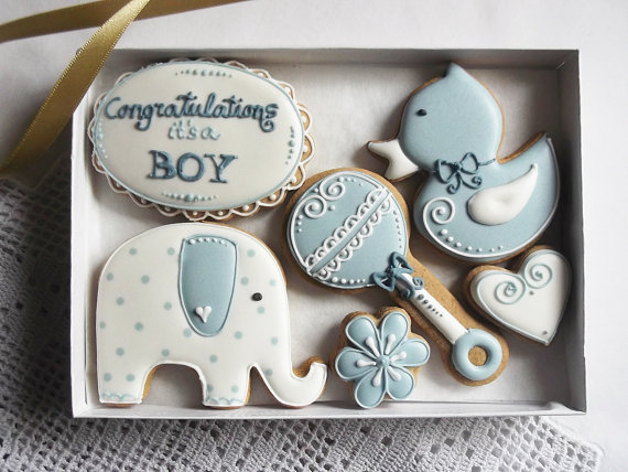 Boy baby shower party supplies - Cookies | CatchMyParty.com