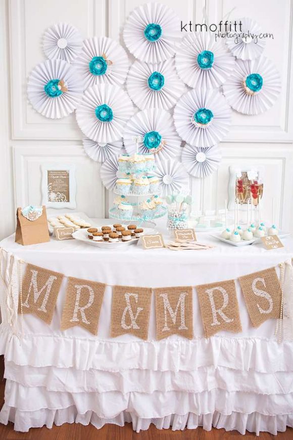Lace and Pearls Bridal Shower | CatchMyParty.com