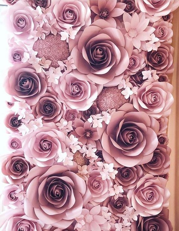 Paper Floral Backdrop 