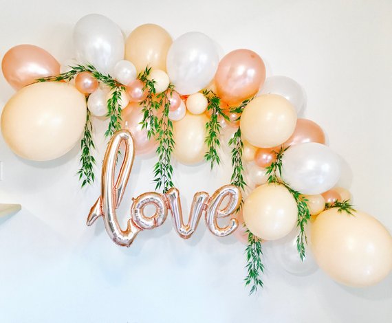 Bridal Shower party supplies - Balloon Garland | CatchMyParty.com