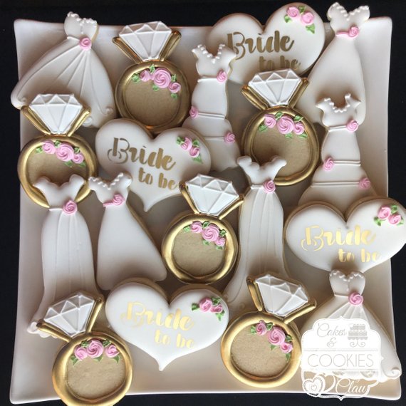 Bridal Shower party supplies - Cookies | CatchMyParty.com