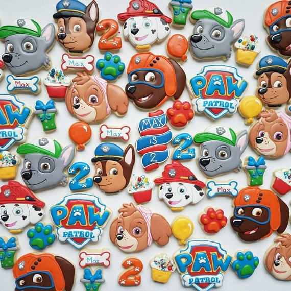 Paw Patrol party supplies - Cookies | CatchMyParty.com
