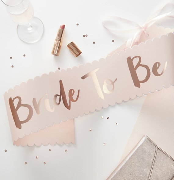 Bridal Shower party supplies - Sash | CatchMyParty.com