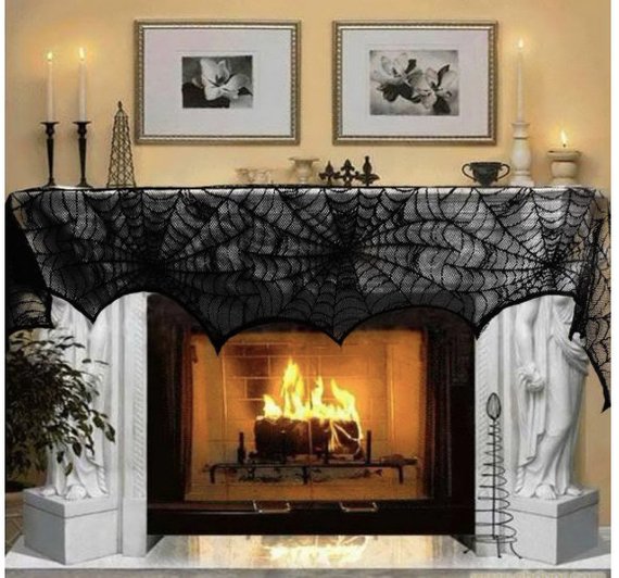 Scary Halloween decoration supplies - Fireplace Runner | CatchMyParty.com