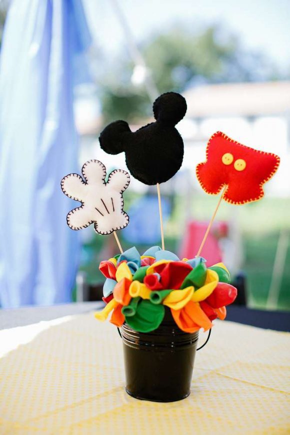 Mickey Mouse Centerpiece | CatchMyParty.com