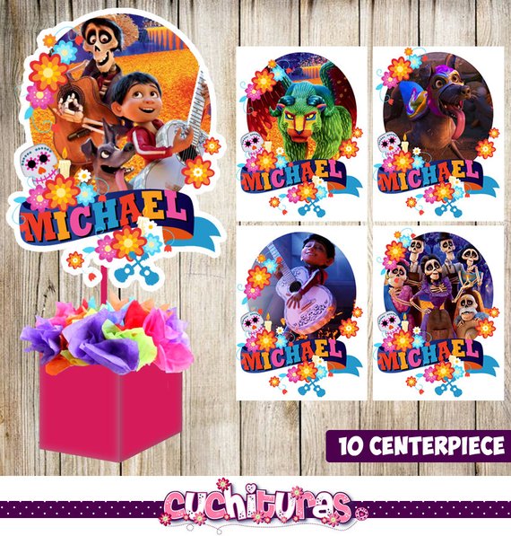 Disney Coco party supplies - Centerpieces | CatchMyParty.com