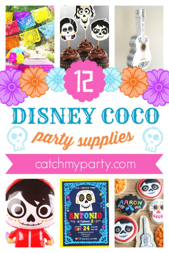 Take a Look at the Best 12 Disney Pixar Coco Party Supplies | CatchMyParty.com