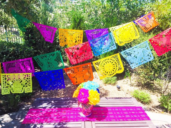 Disney Coco party supplies - Papel Picado Party Decorations | CatchMyParty.com