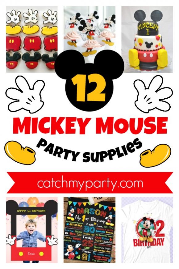 Have the Best Party Ever with These 12 Fun Mickey Mouse Party Supplies! | CatchMyParty.com