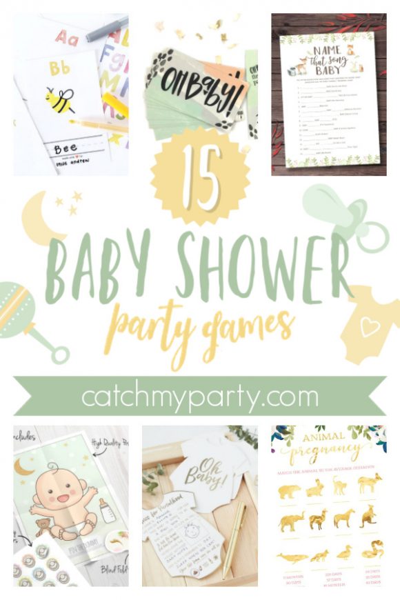 Check out the Best Baby Shower Party Games out There! | CatchMyParty.com