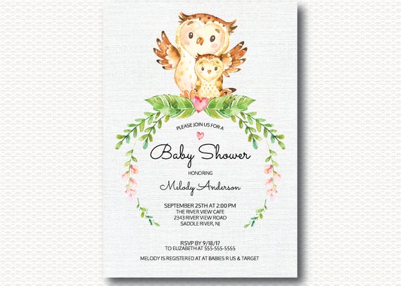 Owl Star Baby Shower Invitation | CatchMyParty.com