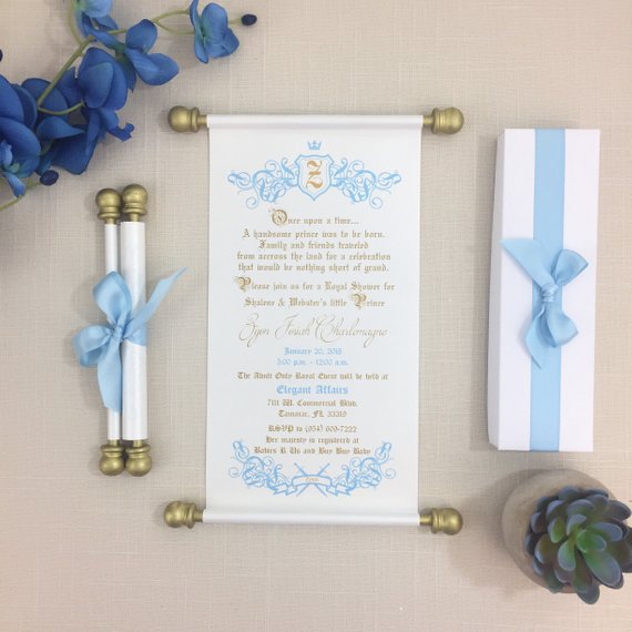 Prince Baby Shower Invitation | CatchMyParty.com