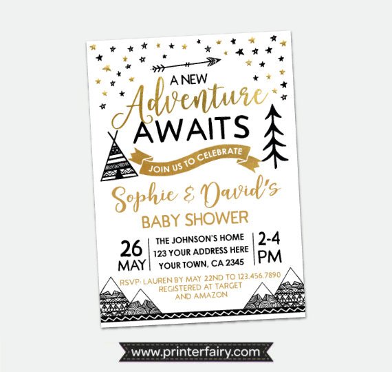 Boho Tribal Baby Shower Invitation | CatchMyParty.com