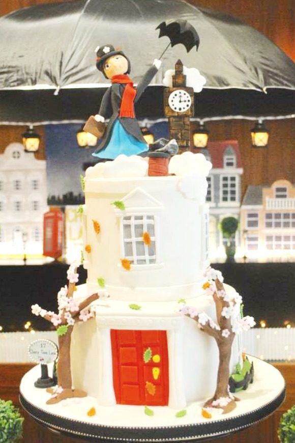 Mary Poppins Birthday Cake | CatchMyParty.com