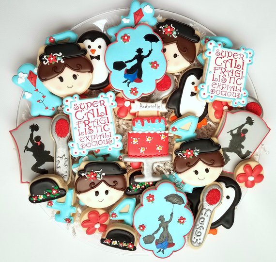 Mary Poppins party supplies - Cookies | CatchMyParty.com