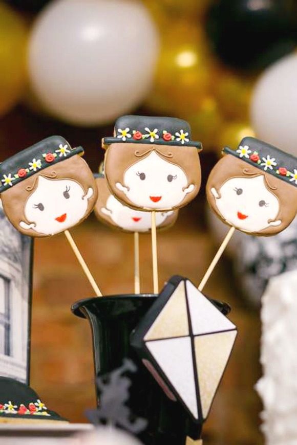 Mary Poppins Cookies | CatchMyParty.com