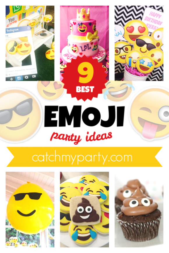 You're Gonna Love These 9 Awesome Emoji Party Ideas! | CatchMyparty.com