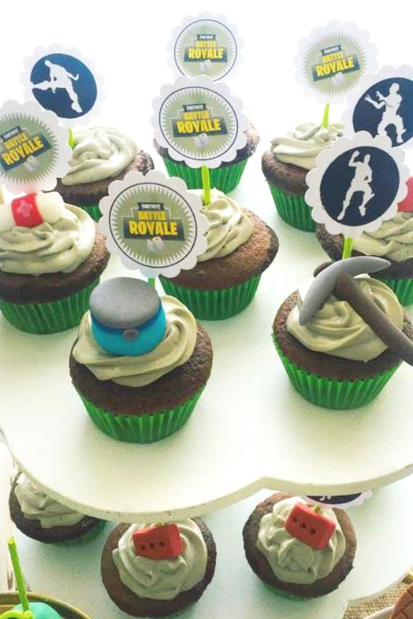 Fortnite Cupcakes | CatchMyParty.com