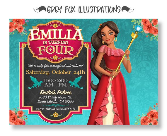 Elena of Avalor Princess Party Invitation | CatchMyParty.com