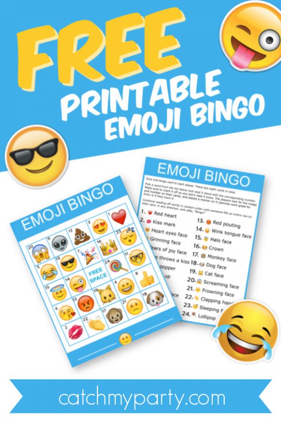 Download This Free Fantastic Printable Emoji Bingo Game!