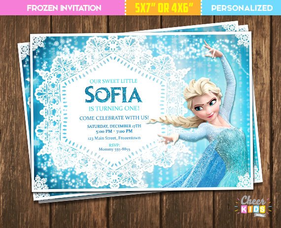 Frozen Princess Party Invitation | CatchMyParty.com