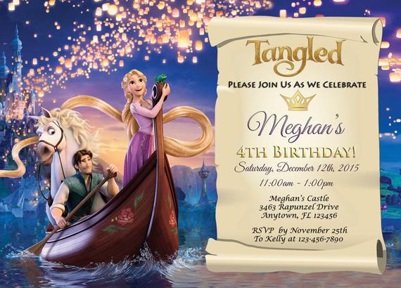 Rapunzel Princess Party Invitation | CatchMyParty.com