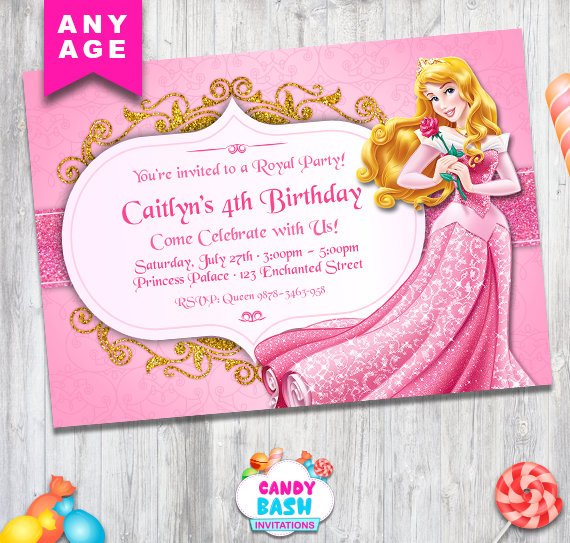 Sleeping Beauty Party Invitation | CatchMyParty.com