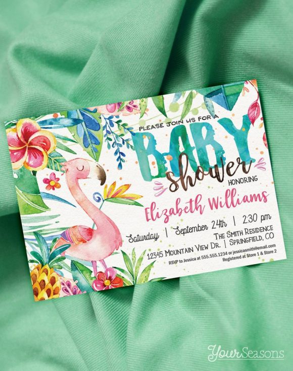 Luau Baby Shower Invitation