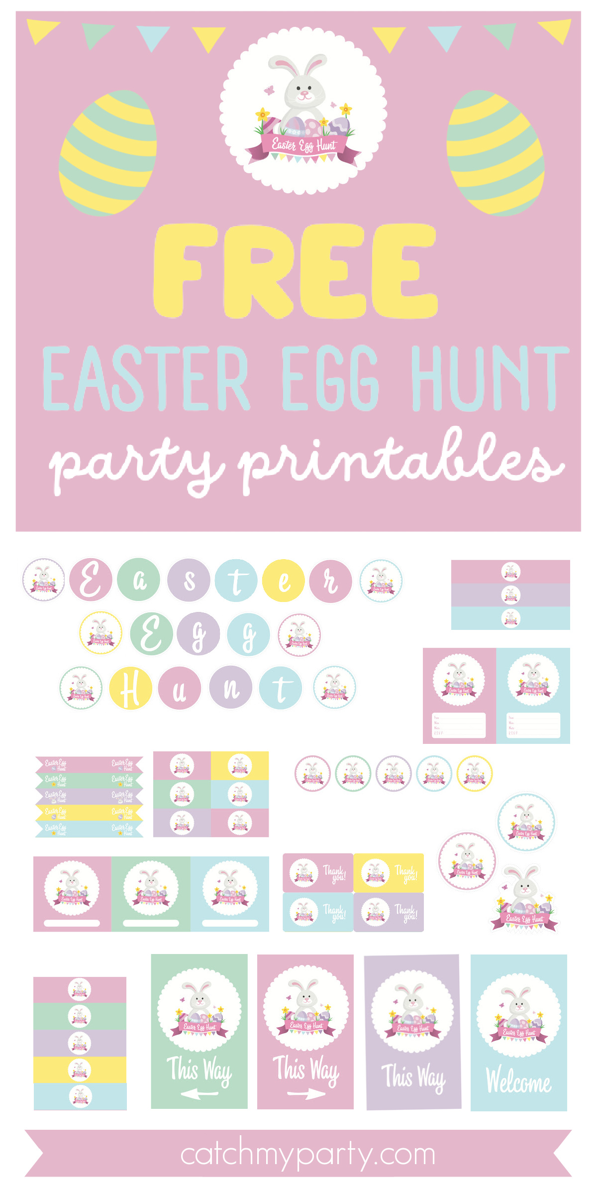 FREE Easter Egg Hunt Party Printables!