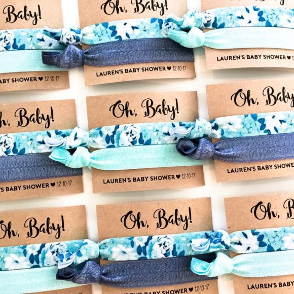 Hair Ties Boy Baby Shower Party Favors