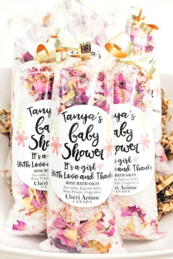 Girl Baby Shower Party Favor Bath Salts